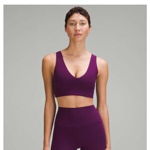 Lululemon Align V-Neck Bra *Light Support, A/B Cup Dramatic Magenta